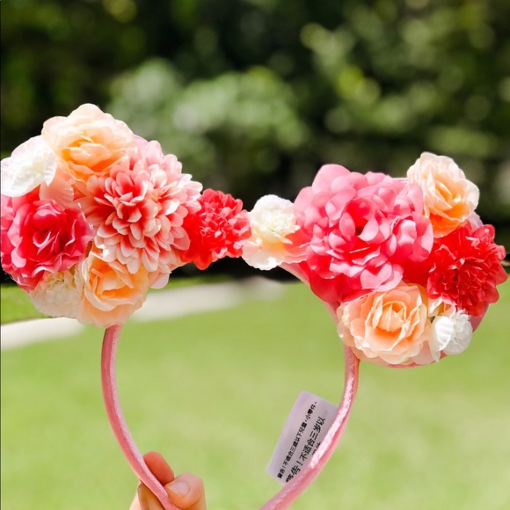 Disney Parks Floral Minnie Ears Headband